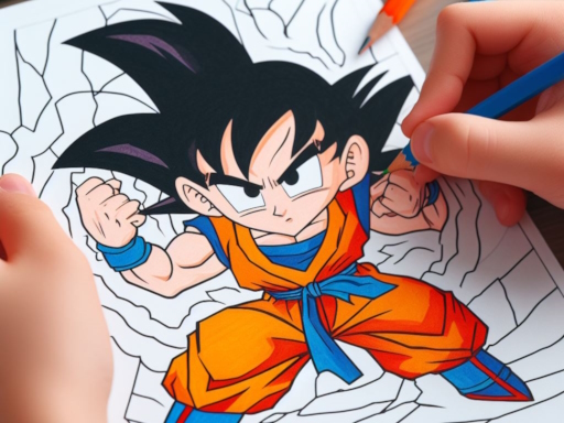 Livre de coloriage d'anime