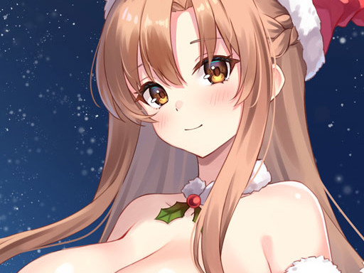 Puzzle de tuiles Anime Girls In Red Dress