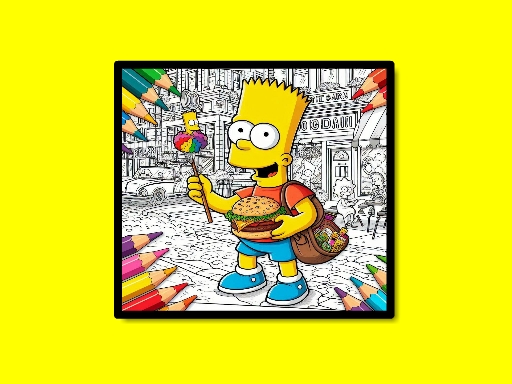 Livre de coloriage BTS Simpsons