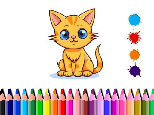 Livre de coloriage de chat mignon