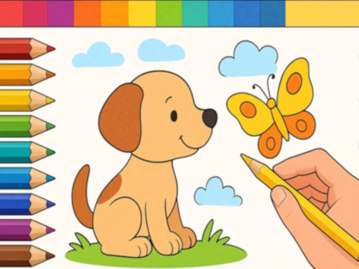 Livre de coloriage Dessine avec des crayons !