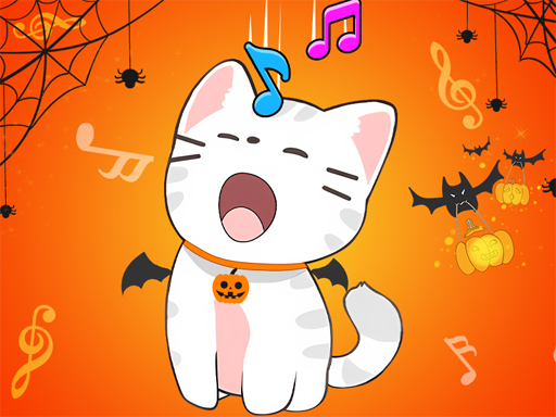 Duo de chats Musique de chat d'Halloween