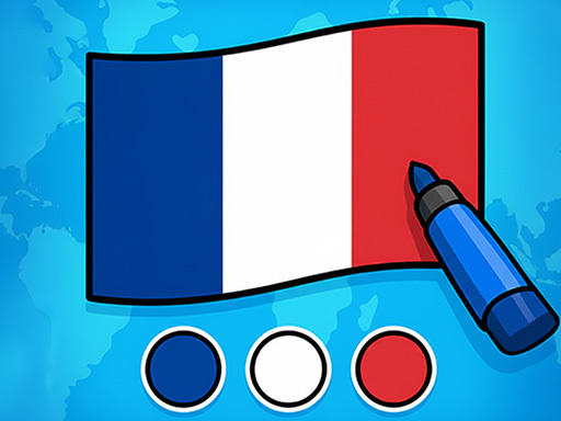 Jeu de puzzle de peinture de drapeau