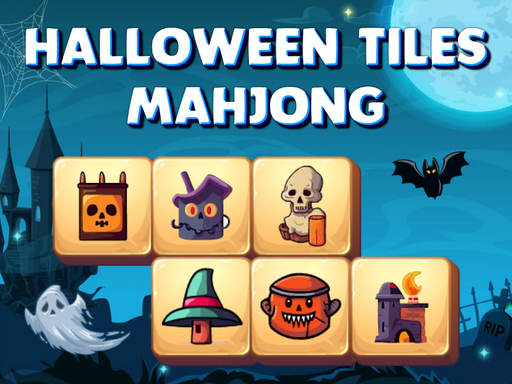 Mahjong de tuiles d'Halloween