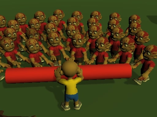 Zone zombie d'Halloween nettoyée