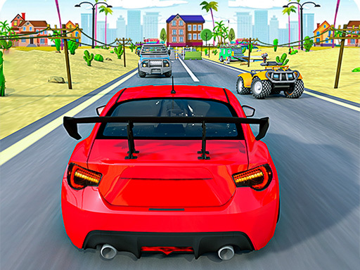 Jeu de course automobile sur autoroute