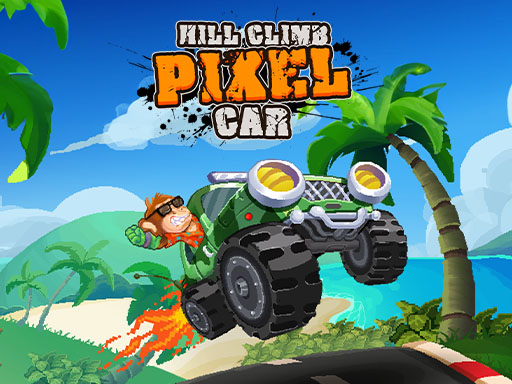 Voiture pixelisée Hill Climb