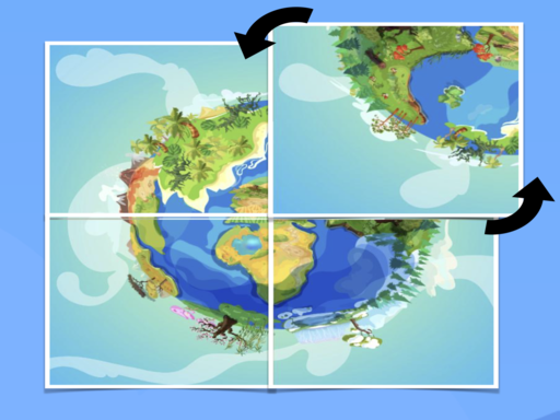 Puzzle de blocs d'images