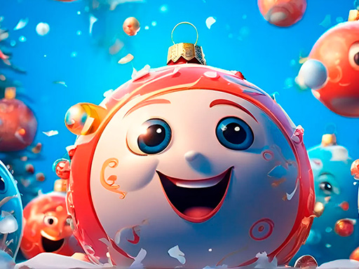 Boules du Nouvel An 2048 en 3D