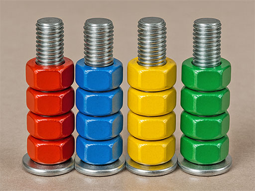 Tri de noix : jeu de puzzle de couleurs