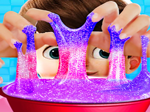 Slime à paillettes arc-en-ciel