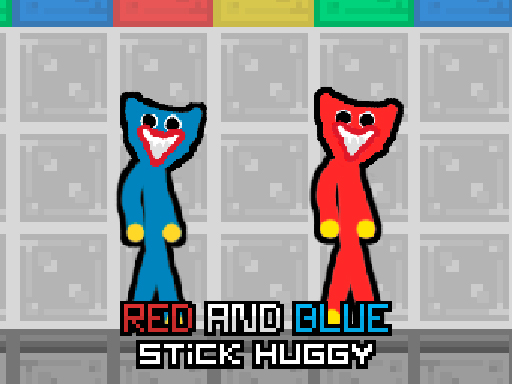 Bâton rouge et bleu Huggy