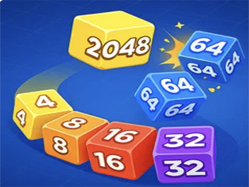 Snake 2048 : Fusion de cubes