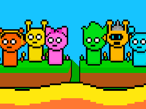 Sprunki Lava Escape 2 joueurs