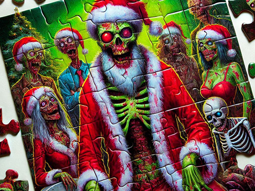 Puzzle de Noël Zombie : Du plaisir des fêtes pour les fans d'horreur
